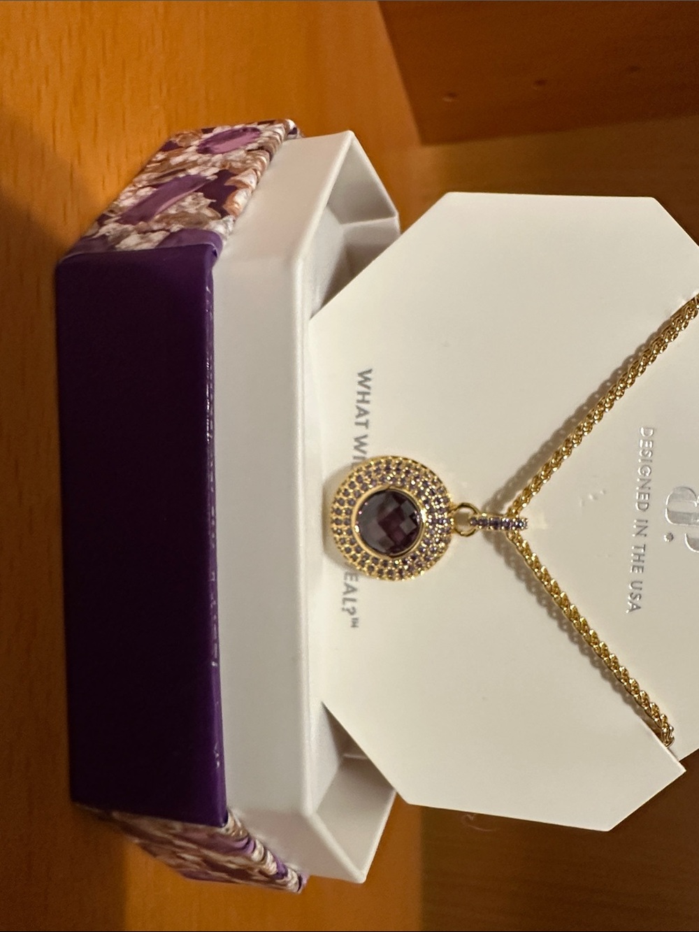 BP February necklace. Gold plating